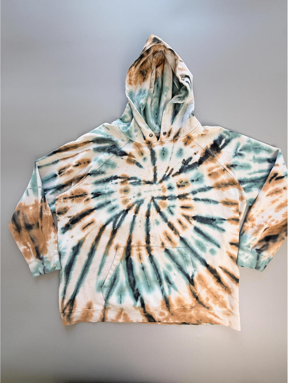 Volcom‎ Tie Dye Hoodie Large, Skate Style Hoodie, Y2K Streetwear